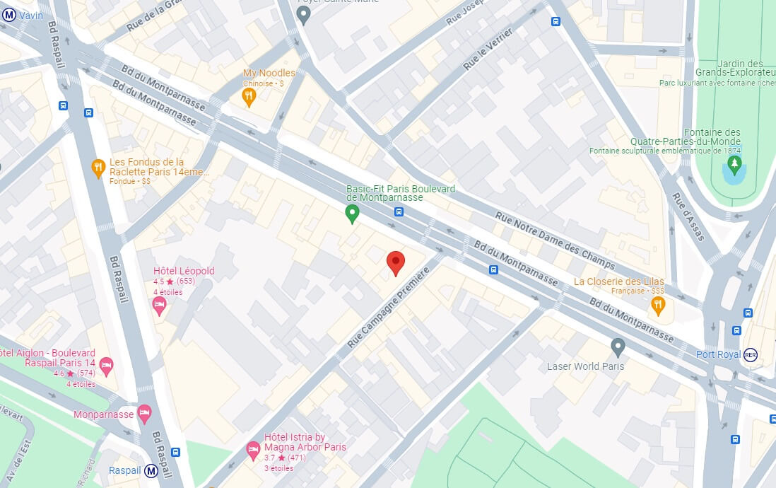 Plan Google Maps de la librairie-papeterie Le Coquelicot